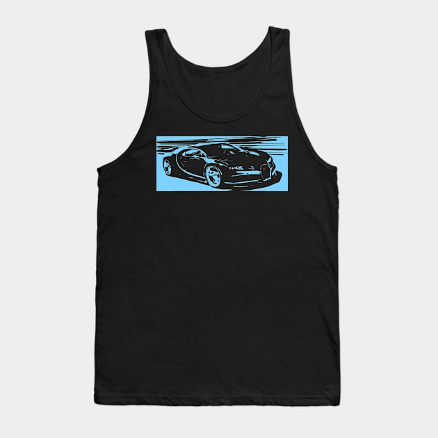 hypercar Tank Top by retroracing